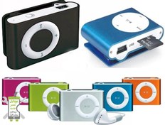 تصویر MP3 پلیر فلزی مموری خور گیره دار Metal MP3 player with clip-on memory