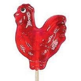 تصویر آبنبات چوبی خروس قندی آدرین - 430 گرم بسته 50 عددی Adrien's Sugar Rooster Lollipop - 430 g, pack of 50