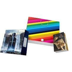 تصویر ساک دستی رنگی گلاسه 250 گرم سلفون 