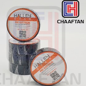 تصویر چسب برق ضد حریق مشکی هالی استار Halley Star PVC Electrical