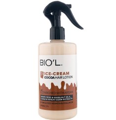 تصویر لوسیون مو بیول مدل بستنی شکلاتی حجم ۴۰۰ میلی لیتر مناسب موهای آسیب دیده 