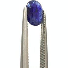 تصویر نگین یاقوت کبود اصل آفریقا تراش اوال سایز 9*7 