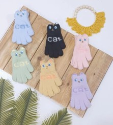 تصویر دستکش زمستانه دخترانه و پسرانه 