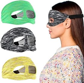 تصویر پوشش صورت ماسک چشم VR قابل تنفس عرق بند هدست واقعیت مجازی هدست واقعیت مجازی تلفن همراه هدست واقعیت مجازی هدست واقعیت مجازی لوازم جانبی VR برای تمرینات واقعیت مجازی استفاده از 3 عدد (سبز، خاکستری، زرد) 