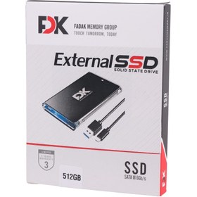 تصویر حافظه SSD اینترنال فدک مدل B5 با ظرفیت 512 گیگابایت FDK B5 512GB SSD Internal Drive