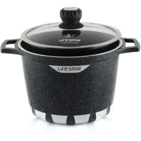 تصویر قابلمه گرانیتی لایف اسمایل مدل LifeSmile RDPP7 24F Granite Coating Pot