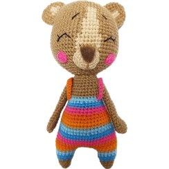 تصویر عروسک خرس مهربون – دست باف 