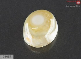 تصویر نگین عقیق زرد باباقوری کد 103957 