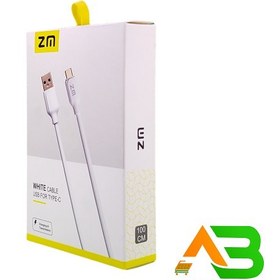 تصویر کابل شارژ USB for Type-C برند ZM مدل White ZM سوکت مسی ZM MicroUSB for Type-C White Cable