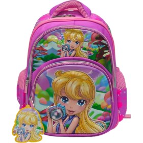 تصویر کيف مدرسه ای سه بعدی دخترانه برند پرزيدنت President کد 2344 President girl 3D school-bag code 2344