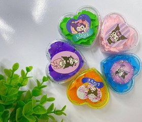 تصویر صابون کاغذی طرح قلب - نارنجی 