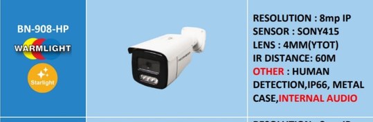 تصویر دوربین مداربسته BN-908-HP CCTV camera BN-908-HP