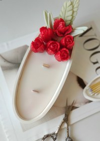 تصویر شمع گل شات قایقی 