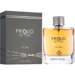 تصویر عطر ادوپرفیوم مردانه فراگرنس ورد مدل Proud of You حجم ۱۰۰ میل شیرین گرم 
