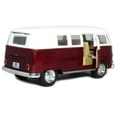 تصویر مدل خودرو اتوبوس کلاسیک 1962 VW 1:32 فلزی قهوه ای 2021 اورجینال Kinsmart 