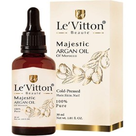 تصویر روغن آرگان لویتون (Le vitton) مدل majestic حجم 30 میلی‌لیتر روغن مو