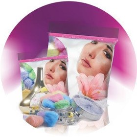 تصویر پنبه توپک رنگی آرایشی گل کاوه 100 گرم Kaveh Make-Up Cotton Ball 100g