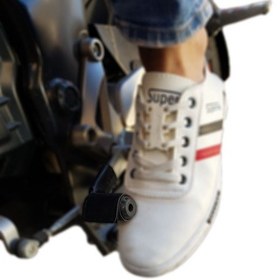 تصویر روکش پدال موتور سیکلت - مدل چسبی - رنگ مشکی - مناسب برای همه موتور ها 