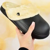 تصویر دمپایی حوله ای زیتون مدل BK1854 جلو بسته 