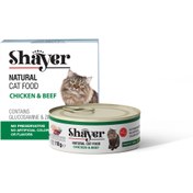 تصویر کنسرو گربه‌ شایر طعم مرغ و گوشت (ارگانیک) 110 گرم Shayer Chicken & Beef In Gravy Cat Food 110g