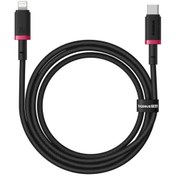 تصویر کابل شارژ سریع USB-C به Lightning بیسوس مدل Dura Series PD 20W طول 1m - طلایی Baseus Dura Series Fast Charging Cable USB-C to Lightning PD 20W 1m – Red/Black