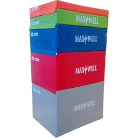 تصویر ست جامپ باکس مکسول رنگی 70در90 درجه یک 