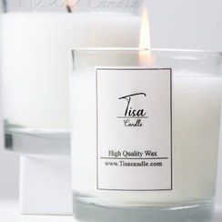 تصویر شمع لیوانی شفاف 