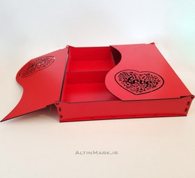 تصویر جعبه کادویی ولنتاین با طراحی بسیار زیبا در چند سایز و رنگ مختلف ا Valentine gift box Valentine gift box