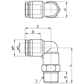 تصویر اتصال زانو نارنجی 1/4-6 CPL 6-02