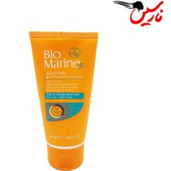 تصویر کرم ضد آفتاب روشن کننده و ضد چروک SPF50 پوست چرب و مختلط بایومارین Biomarine 