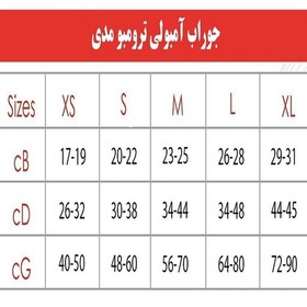 تصویر جوراب ترومبوی (ضد لخته) زیر زانوی مدی thrombexin AD سایز XS (ایکس اسمال) 