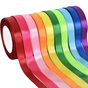 تصویر روبان ساتن رنگی - کد2 - نارنجی روبان از جنس ساتن در 8 رنگ مختلف فروش به صورت رولی طول هر رول 33 متر در 2 سایز (عرض 1 سانتی‌متر و 2.5 سانتی‌متر)