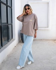 تصویر تیشرت دخترانه باکسی گرم 