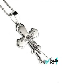 تصویر گردنبند صلیب استیل مدل ۹۶ Necklace Cross 