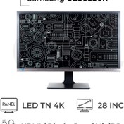 تصویر مانیتور استوک 28 اینچ سامسونگ مدل U28E850R Samsung U28E850R 28-Inch UHD TN Flat Stock Monitor