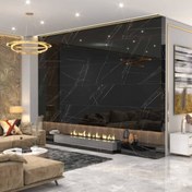 تصویر سرامیک دیوار روزاریو مشکی آبادیس سایز ۶۰ در ۱۲۰ 