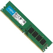 تصویر رم کامپیوتر کروشیال 8 گیگابایت با فرکانس 2400MHz Crucial DDR4 2400MHz 8GB CL17 Desktop Memory