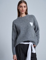 تصویر بافت زنانه دیلوین dilvin قلب دار ترک کالکشن - Free size Dilvin