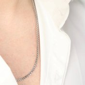 تصویر گردنبند نقره مردانه ونیزی کد 0251233 