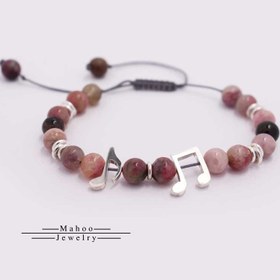 تصویر دستبند نقره کد B0157 