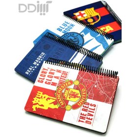 تصویر دفتر 100 برگ جلد سخت لانگو سری فوتبالی 