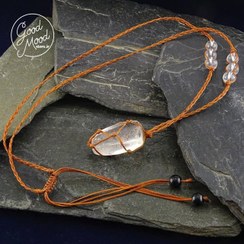 تصویر گردنبند سنگ طبیعی کریستال کوارتز Crystal Quartz Necklaces