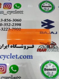 تصویر گلس روی کیلومتر موتور سیکلت طرح کلیک معمولی نارنجی 