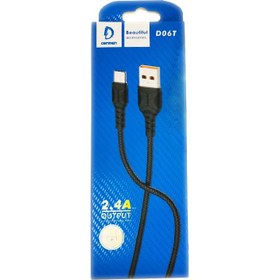 تصویر کابل تبدیل USB به typ-C دنمن مدلD06T 