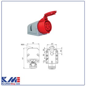 تصویر مادگی دیواری 5/32 