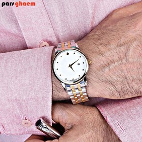 تصویر ساعت مچی مردانه و زنانه MOVADO صفحه صدفی 