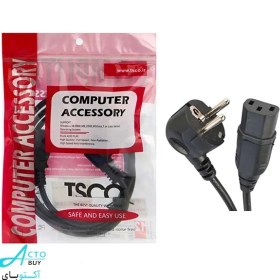 تصویر کابل برق کامپیوتر تسکو مدل TC 84 طول 1.5 متر Tesco computer power cable length 1.5 meter model TC84