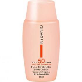 تصویر ضد آفتاب ژیناژن رنگی فیوژن واتر SPF50 