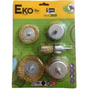 تصویر فرچه سیمی سر دریلی اکو مدل EWBS-5 مجموعه ۵ عددی 