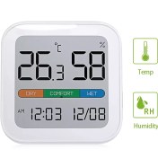 تصویر دما سنج و رطوبت سنج دیجیتال شیائومی Xiaomi MIIIW Comfort Automatic Measurement of Temperature and Humidity Clock S210 